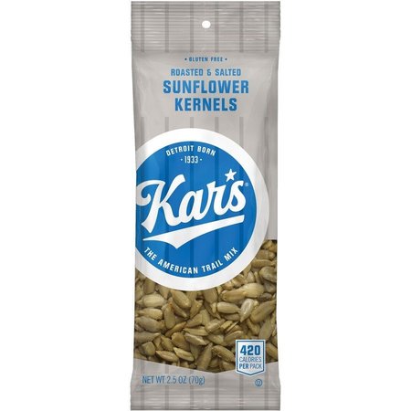 KARS Sunflower Kernels, Roasted and Salted, 2.5 oz, 12 BG/BX, AST PK KARSN08235